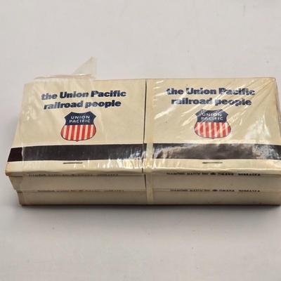 LOT 172: Frisco, Southern Pacific, Union Pacific, Santa Fe, Western Maryland Railway, and Le Central Unused Books and Boxes of Matches