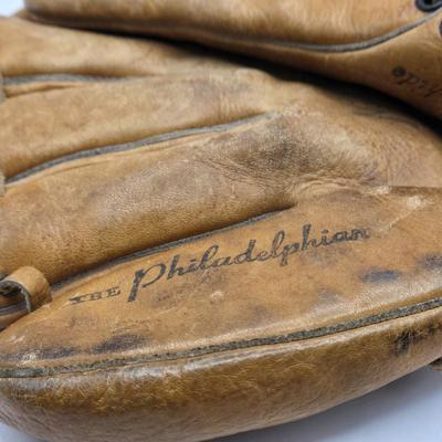 LOT 175: Signed Gerry Cooney Poster, Vintage Baseball Glove, Baseball Pendant, April 1985 MD Magazine, Baseball Trivia Game, 100th...