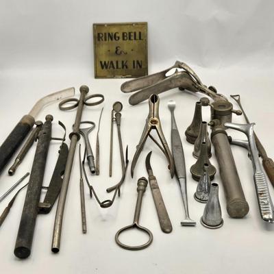 LOT 177: Antique Doctor, Surgeon, and Dentist Tools