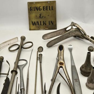 LOT 177: Antique Doctor, Surgeon, and Dentist Tools