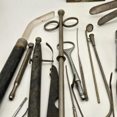 LOT 177: Antique Doctor, Surgeon, and Dentist Tools