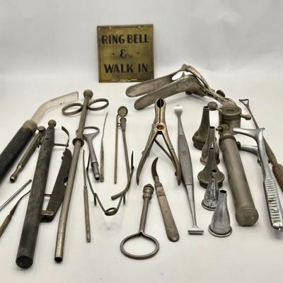 LOT 177: Antique Doctor, Surgeon, and Dentist Tools