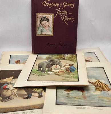 LOT 178: Vintage Treasury of Stories, Jingles, and Rhymes Book By Maud Humphrey and Multiple Pages of "The Roosevelt Bears" Books