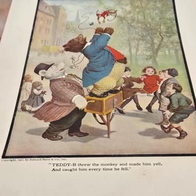 LOT 178: Vintage Treasury of Stories, Jingles, and Rhymes Book By Maud Humphrey and Multiple Pages of "The Roosevelt Bears" Books
