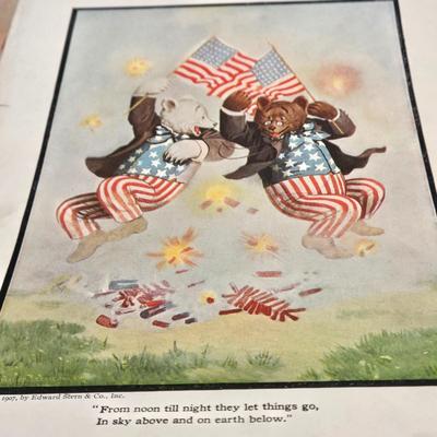LOT 178: Vintage Treasury of Stories, Jingles, and Rhymes Book By Maud Humphrey and Multiple Pages of "The Roosevelt Bears" Books