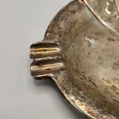 LOT 179: Sterling Silver Playing Cards Ashtray (88.3 Grams)