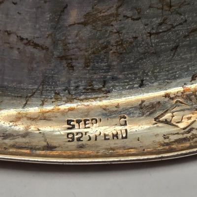 LOT 179: Sterling Silver Playing Cards Ashtray (88.3 Grams)