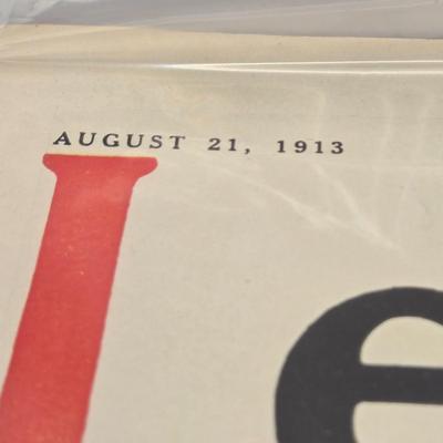 LOT 180: January 9, 1913, March 20, 1913, August 21, 1913, September 9, 1915, & January 11, 1917 Leslie's Magazines