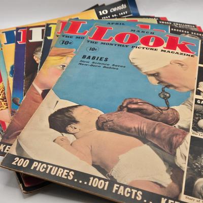 LOT 181: Thirteen Vintage "Look" Magazines with Various Dates