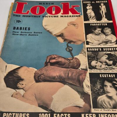 LOT 181: Thirteen Vintage "Look" Magazines with Various Dates