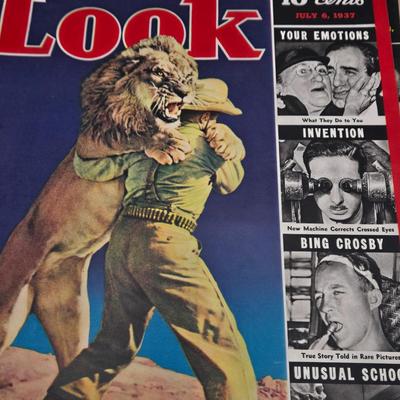 LOT 181: Thirteen Vintage "Look" Magazines with Various Dates