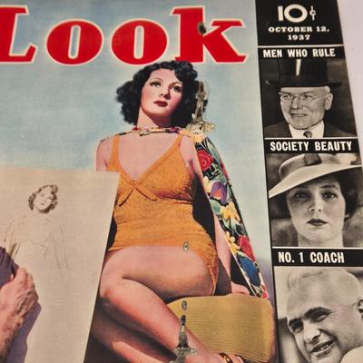 LOT 181: Thirteen Vintage "Look" Magazines with Various Dates