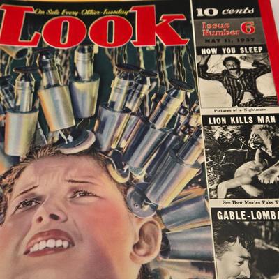 LOT 181: Thirteen Vintage "Look" Magazines with Various Dates