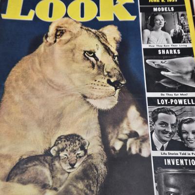 LOT 181: Thirteen Vintage "Look" Magazines with Various Dates