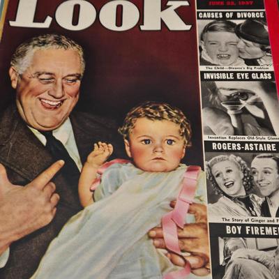LOT 181: Thirteen Vintage "Look" Magazines with Various Dates