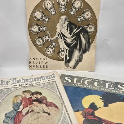 LOT 182: Multiple Vintage Magazine Covers and Various Artists' Prints