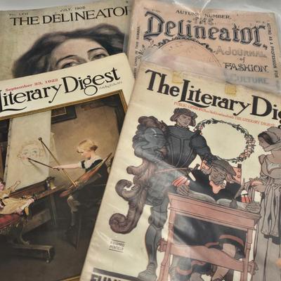 LOT 182: Multiple Vintage Magazine Covers and Various Artists' Prints
