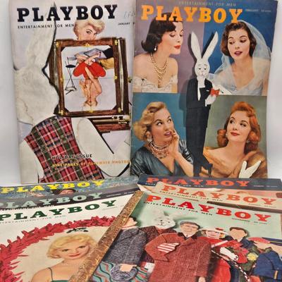 LOT 186: Vintage Playboy Magazines from 1956