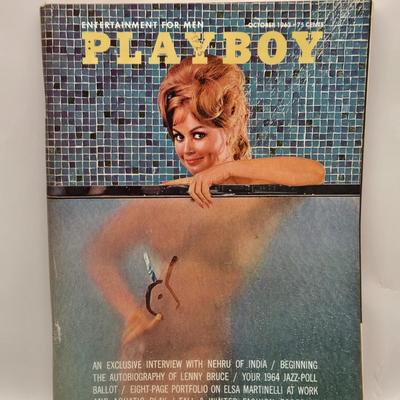 LOT 188: Vintage Playboy Magazines from 1963 and 1964