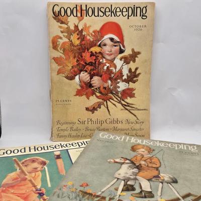 LOT 190: Vintage Good Housekeeping Magazines From Late 1920s to Early 1930s