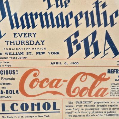 LOT 191: Antique Coca-Cola "The Pharmaceutical Era" Magazine / 1905