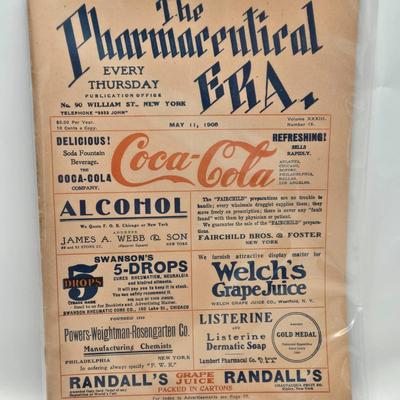 LOT 191: Antique Coca-Cola "The Pharmaceutical Era" Magazine / 1905