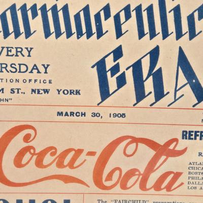 LOT 191: Antique Coca-Cola "The Pharmaceutical Era" Magazine / 1905