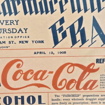 LOT 191: Antique Coca-Cola "The Pharmaceutical Era" Magazine / 1905