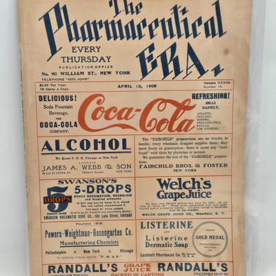 LOT 191: Antique Coca-Cola "The Pharmaceutical Era" Magazine / 1905