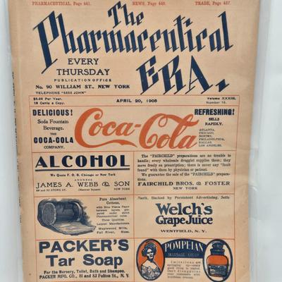 LOT 191: Antique Coca-Cola "The Pharmaceutical Era" Magazine / 1905