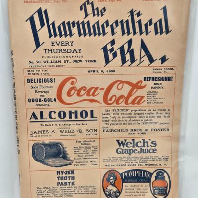 LOT 191: Antique Coca-Cola "The Pharmaceutical Era" Magazine / 1905