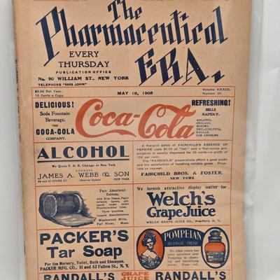 LOT 192: Antique 1899 & 1905 Coca-Cola " The Pharmaceutical Era" Magazines