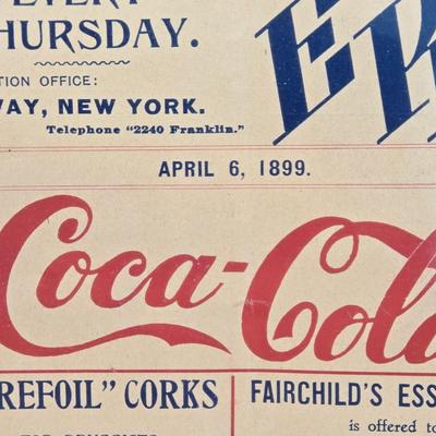 LOT 192: Antique 1899 & 1905 Coca-Cola " The Pharmaceutical Era" Magazines