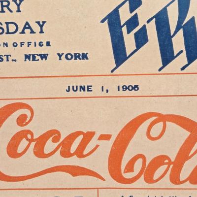 LOT 192: Antique 1899 & 1905 Coca-Cola " The Pharmaceutical Era" Magazines