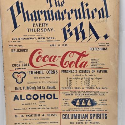 LOT 192: Antique 1899 & 1905 Coca-Cola " The Pharmaceutical Era" Magazines