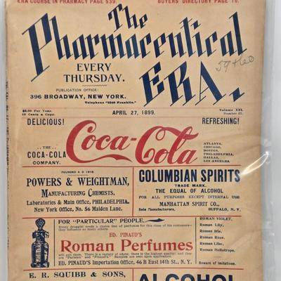 LOT 192: Antique 1899 & 1905 Coca-Cola " The Pharmaceutical Era" Magazines