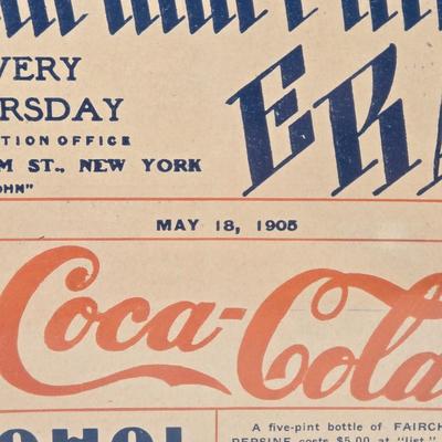 LOT 192: Antique 1899 & 1905 Coca-Cola " The Pharmaceutical Era" Magazines