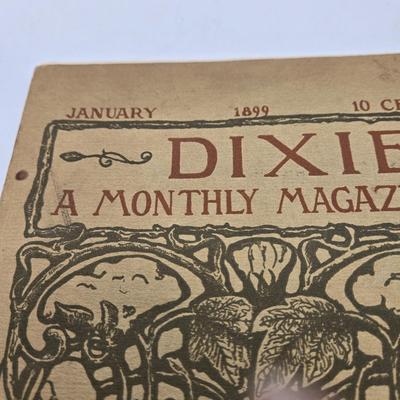 LOT 194: Antique Magazine and Newspaper Pages, 1896 McClures Magazine, 1899 Dixie Monthly Magazine and More