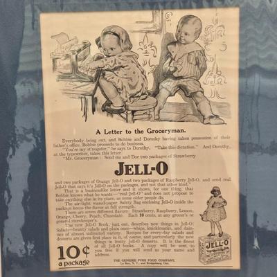 LOT 195: Multiple Antique Jell-O Advertisements
