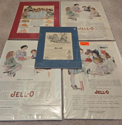 LOT 195: Multiple Antique Jell-O Advertisements