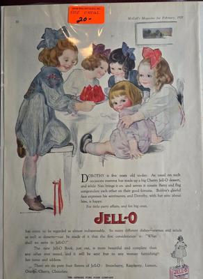 LOT 195: Multiple Antique Jell-O Advertisements