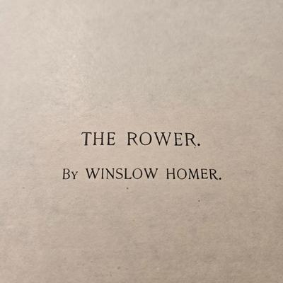 LOT 196: Vintage Reproductions of Daughters of a Wertheimer by John Singer Sargent, The Rower by Winslow Homer, A Wounded Enemy by Howard...