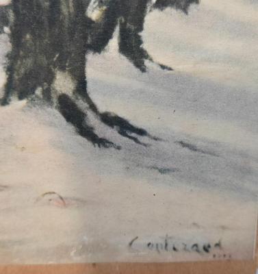 LOT 196: Vintage Reproductions of Daughters of a Wertheimer by John Singer Sargent, The Rower by Winslow Homer, A Wounded Enemy by Howard...
