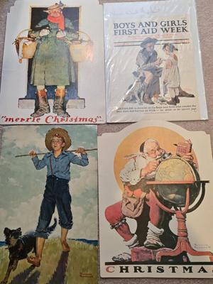 LOT 197: Vintage Magazine Covers with Artwork by Norman Rockwell