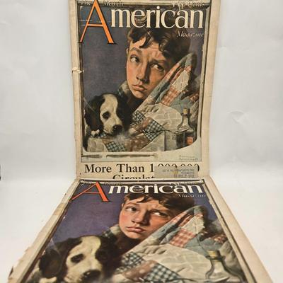 LOT 197: Vintage Magazine Covers with Artwork by Norman Rockwell
