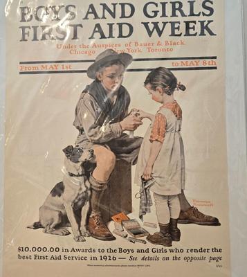 LOT 197: Vintage Magazine Covers with Artwork by Norman Rockwell