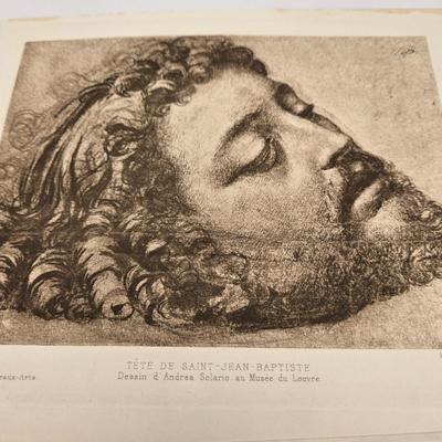 LOT 198: Pages of an Antique Artwork Book