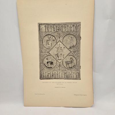 LOT 198: Pages of an Antique Artwork Book