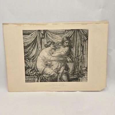 LOT 198: Pages of an Antique Artwork Book