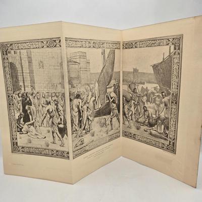 LOT 198: Pages of an Antique Artwork Book